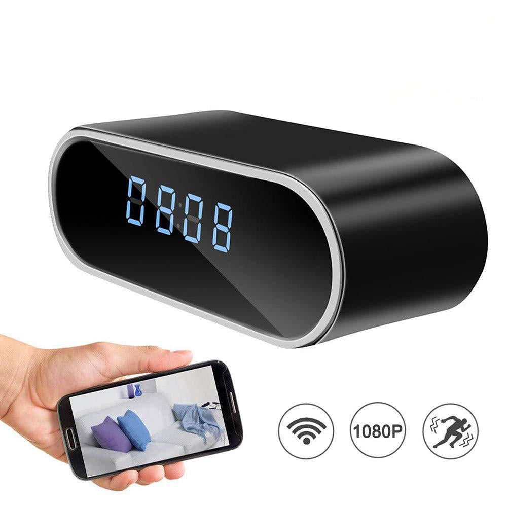 Mini Clock WiFi Camera with Infrared Night Vision Home Wireless Camera